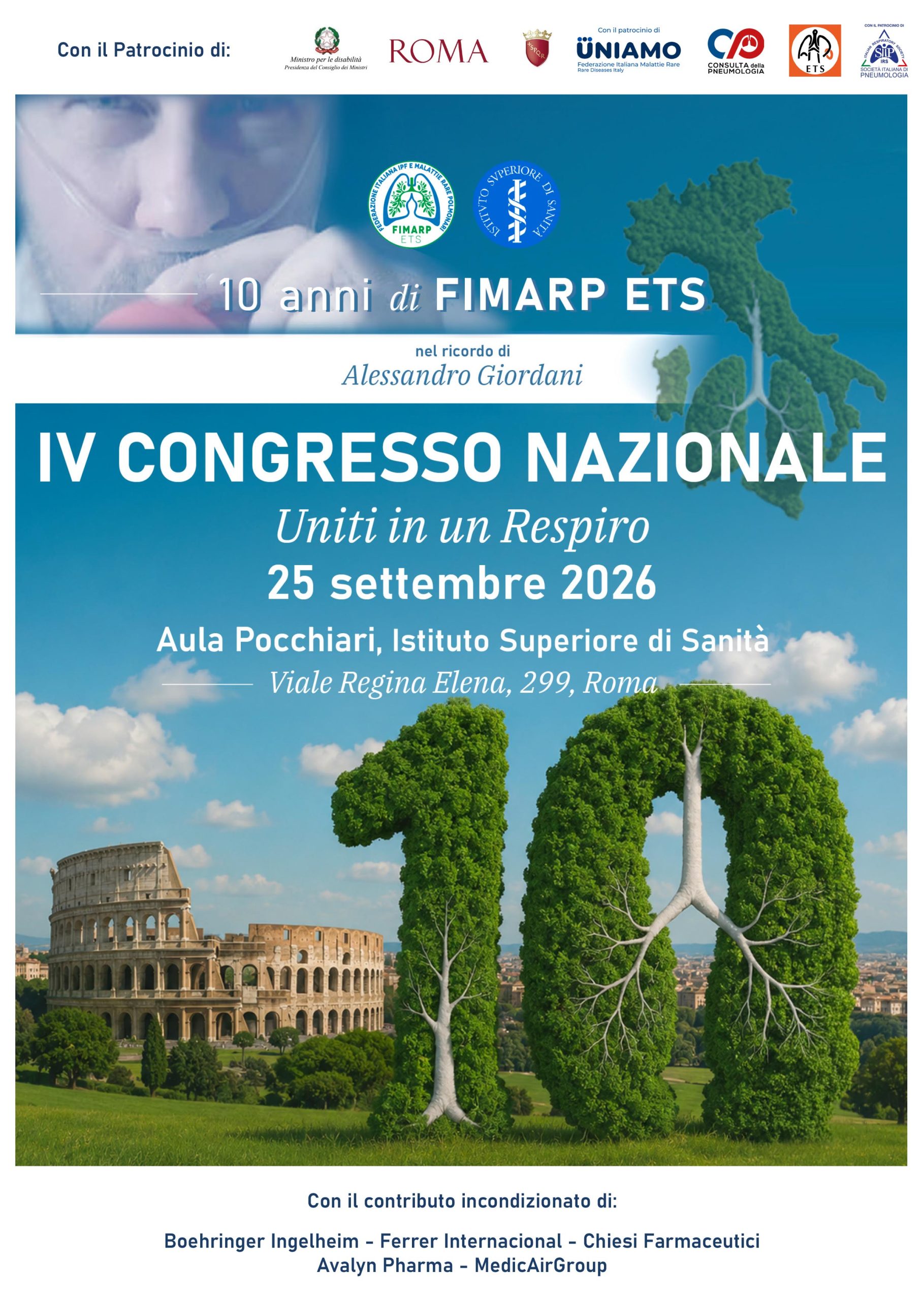 Locandina IV Congresso Nazionale FIMARP ETS - 25 settembre 2026